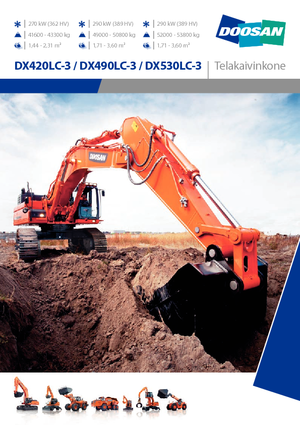 Верижни екскаватори Doosan DX490NLC-3