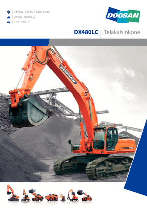 Верижни екскаватори Doosan DX 480 LC