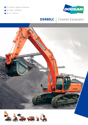 Верижни екскаватори Doosan DX 480 LC