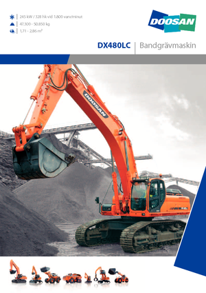Верижни екскаватори Doosan DX 480 LC