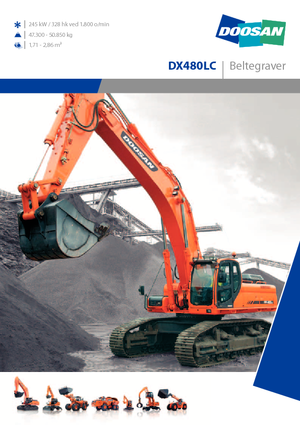 Верижни екскаватори Doosan DX 480 LC