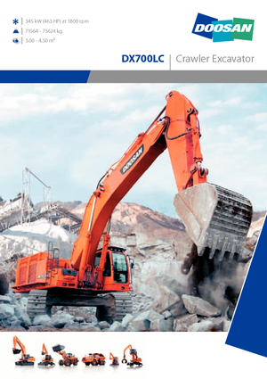 Верижни екскаватори Doosan DX700LC