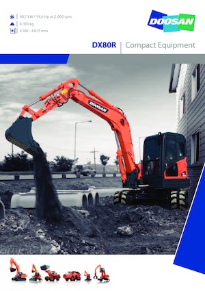Верижни екскаватори Doosan DX 80 R 3