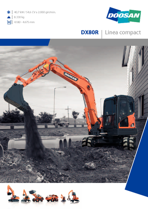 Верижни екскаватори Doosan DX 80 R