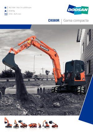 Верижни екскаватори Doosan DX 80 R