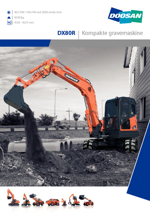 Верижни екскаватори Doosan DX 80 R