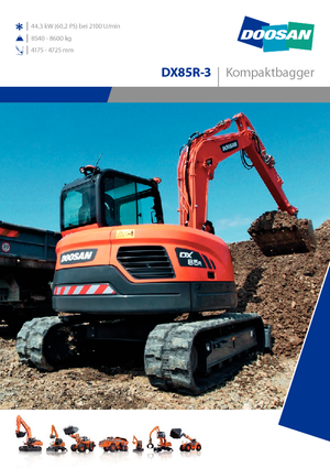 Верижни екскаватори Doosan DX 85 R 3