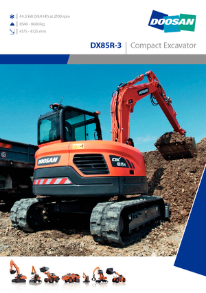 Верижни екскаватори Doosan DX 85 R 3