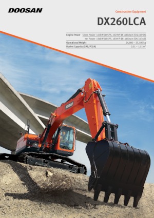 Верижни екскаватори Doosan DX260LCA