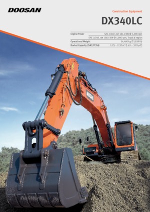 Верижни екскаватори Doosan DX340LC