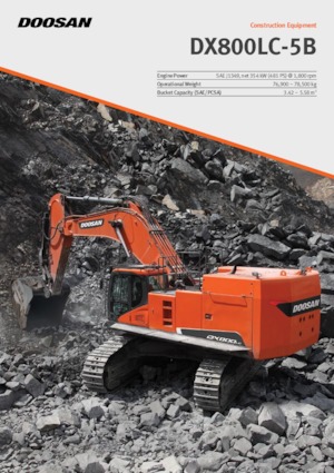 Верижни екскаватори Doosan DX800LC-5B