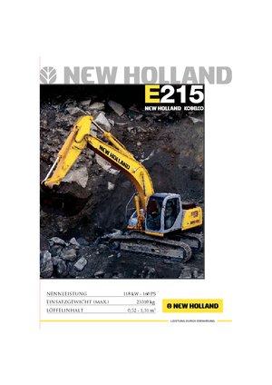Верижни екскаватори New Holland E 215