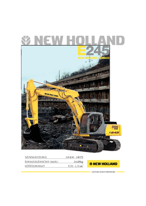 Верижни екскаватори New Holland E 245