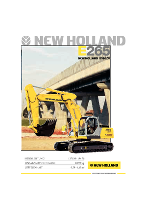 Верижни екскаватори New Holland E 265