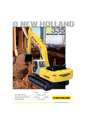 Верижни екскаватори New Holland E 335