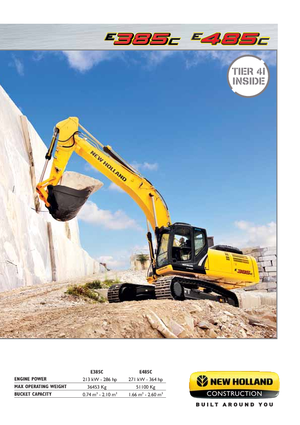 Верижни екскаватори New Holland E385C LC