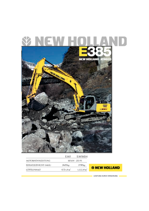 Верижни екскаватори New Holland E 385