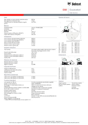 Верижни екскаватори Bobcat E 60