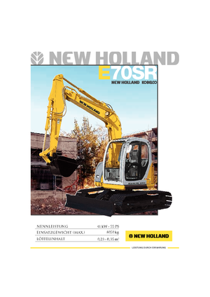 Верижни екскаватори New Holland E 70 SR
