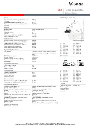 Верижни екскаватори Bobcat E 80