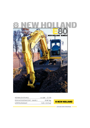 Верижни екскаватори New Holland E 80 MSR