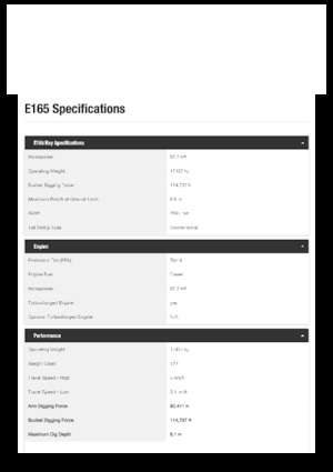 Верижни екскаватори Bobcat E165