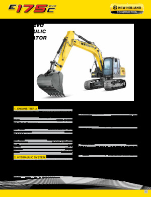 Верижни екскаватори New Holland E175C EVO