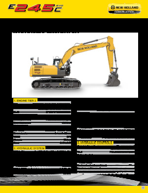 Верижни екскаватори New Holland E245C EVO