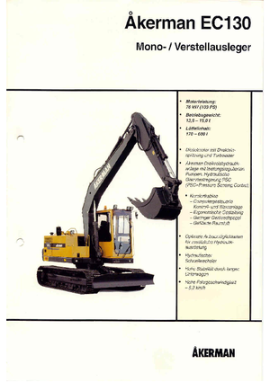 Верижни екскаватори Akerman-Volvo EC 130