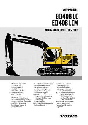 Верижни екскаватори Volvo EC140BLC