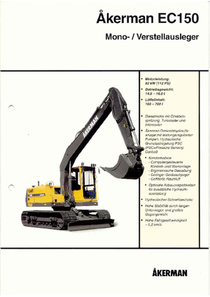 Верижни екскаватори Akerman-Volvo EC 150