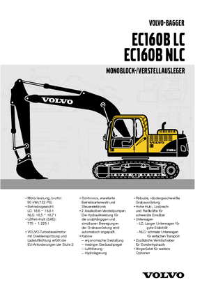 Верижни екскаватори Volvo EC160BNLC