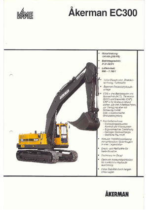 Верижни екскаватори Akerman-Volvo EC 300