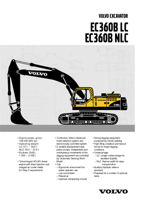 Верижни екскаватори Volvo EC360BLC