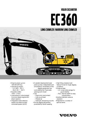 Верижни екскаватори Volvo EC360LC