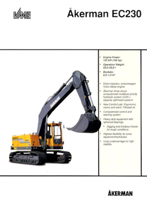 Верижни екскаватори Akerman-Volvo EC230