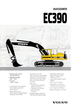 Верижни екскаватори Volvo EC390