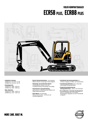 Верижни екскаватори Volvo ECR88