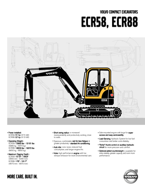 Верижни екскаватори Volvo ECR88