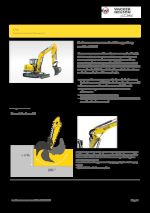 Верижни екскаватори Wacker Neuson ET65