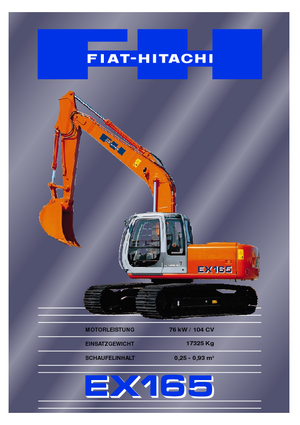 Верижни екскаватори Fiat-Hitachi EX 165