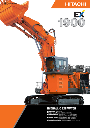 Верижни екскаватори Hitachi EX 1900-6