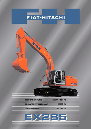 Верижни екскаватори Fiat-Hitachi EX 285