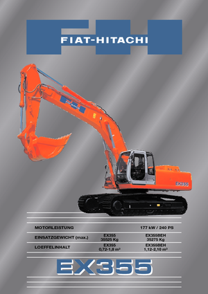Верижни екскаватори Fiat-Hitachi EX 355