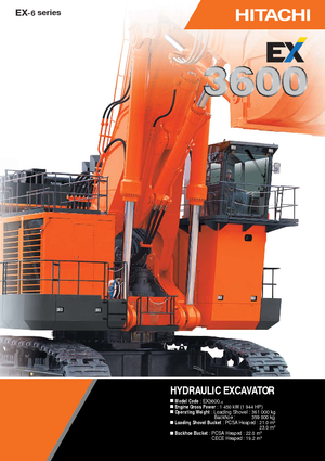 Верижни екскаватори Hitachi EX 3600-6