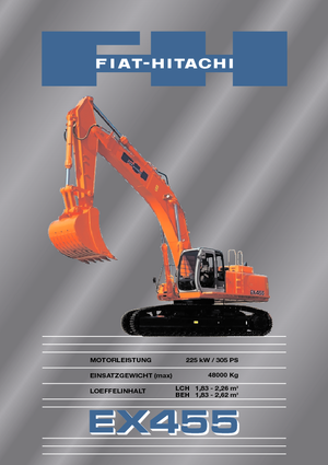 Верижни екскаватори Fiat-Hitachi EX 455