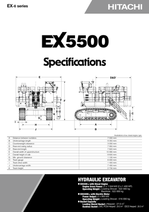 Верижни екскаватори Hitachi EX 5500-6