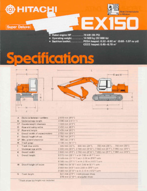 Верижни екскаватори Hitachi EX150