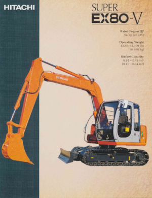 Верижни екскаватори Hitachi EX80