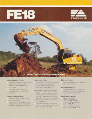 Верижни екскаватори Fiatallis FE18